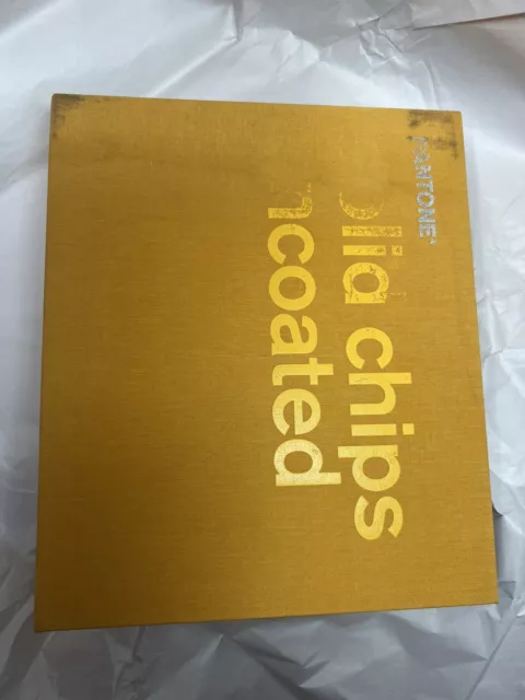 Pantone Solid Chips Uncoated Cloth Covered Yellow Binder Book