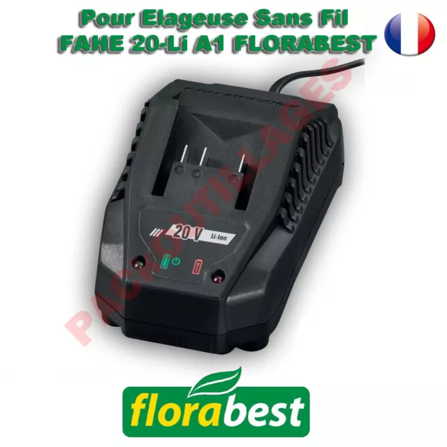 FLORABEST® Chargeur Rapide PARKSIDE Pour FAHE 20-LI A1