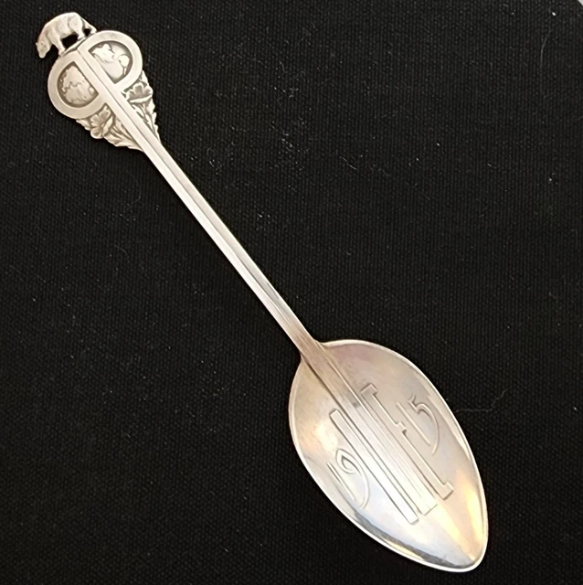 Panama Pacific Exposition Sterling Bear Souvenir Spoon 1914 Patent 5/14" Panama Pacific Exposition Sterling Bear Souvenir Spoon 1914 Patent 5/14"