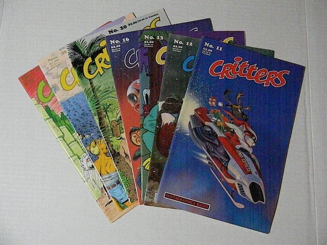 1 CRITTERS Lot 11 12 13 16 20 32 33 USAGI YOJIMBO Fantagraphics Books + BONUS!