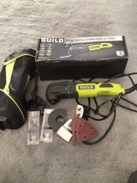 GUILD ROTARY 130W 3 in 1 Multi Tool with 216 Accessories Tool Kit