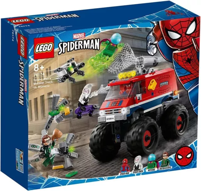 🔥 LEGO Super Heroes 76174 — Le Camion Monstre de Spider-Man Contre Mystério
