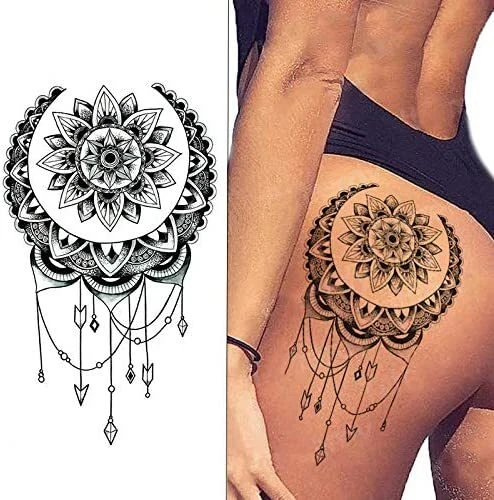 Tatouage Éphémère Homme Femme Bras Faux Tattoo Temporaire Réaliste Esmeralda