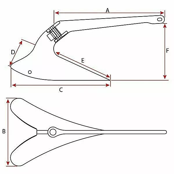 Manson Anchors - Plough Anchor - Galvanised 4.5Kg 10Lb 2