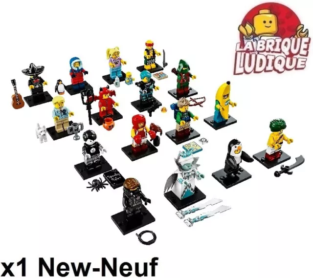 Lego Figurine Minifig Minifigurine série 16 complete (16 figurines) NEUF