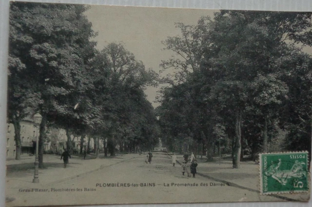 Plombieres Les Bath 88 CPA La Promenade Of Dames Good Condition 1908