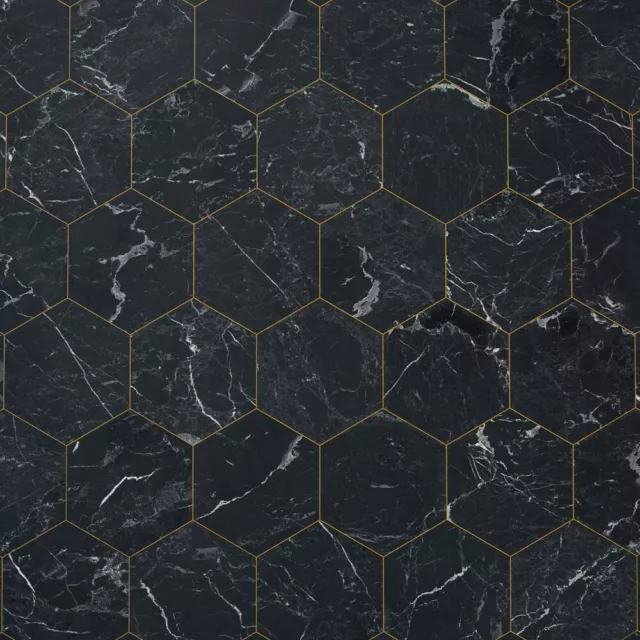 Black Marble Vinyl Flooring Roll Stone Effect Bathroom Kitchen Tiles Cheap Lino