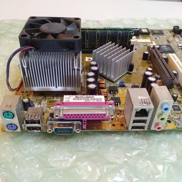 ASUS A7N8X-X REV 2.0 Motherboard w/ CPU & RAM - Untested $40.00 ...