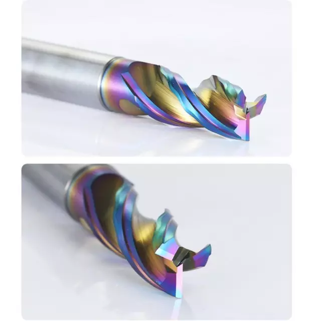 Solid Carbide DLC Coated Wear Resistance End Mill 1mm-20mm Cutter For Aluminum