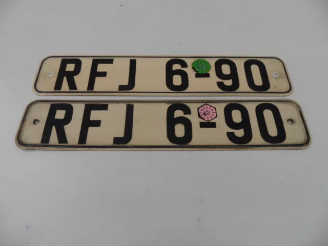 DDR Kennzeichen Nummernschild Bezirk RFJ Trabant Wartburg Barkas B1000 IFA