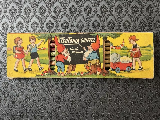 10 Teutonia Griffel, für die Schiefertafel, sehr selten, in der OVP, Vintage