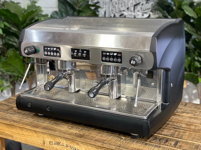 Macchina Da Caffè Espresso Wega Polaris 2 Gruppi Nero Opaco Cafe Commercial...
