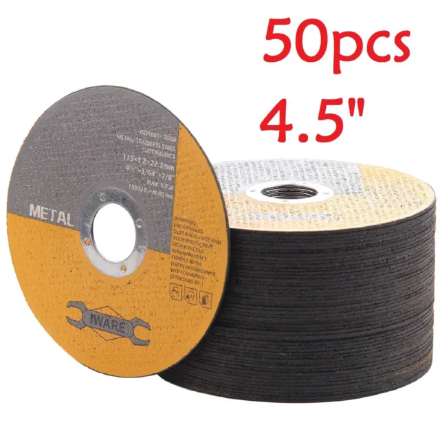 50X 4.5"115Mm Metal Cutting Blade Disc Stainless Steel Angle Grinder Thin 1.2Mm