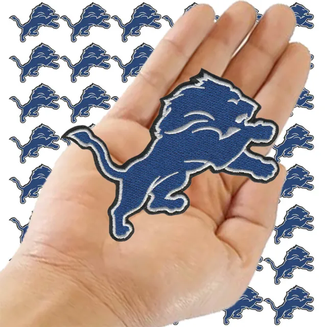 WHOLESALE DETROIT LIONS Nation Logo Size 4.0x2.5 Embroidered Iron on  Patches $19.95 - PicClick