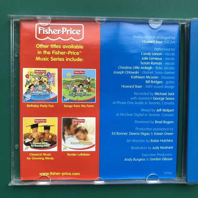 FISHER PRICE LITTLE PEOPLE Sing-Along Favorites Children's Pop CD ...