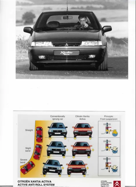 Citroen Xantia Activa Original Press Photograph x 2 Excellent 1994