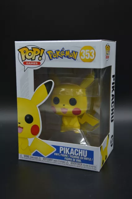 Funko Pop Games Pokemon Pikachu #353 Vinyle Figure Flambant Neuf Emballage Stock