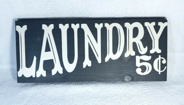 Rustic Wood Handpainted Farmhouse Sign 7x17 inches (Vintage Look)