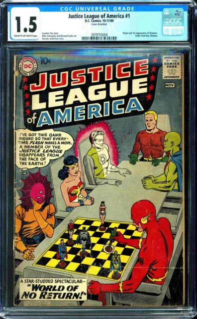 Justice League of America #1 CGC 1.5 (C-OW) 1st Appearance of Despero