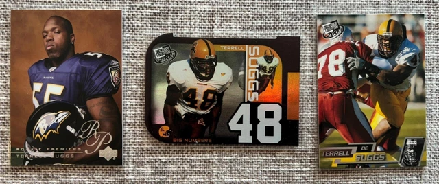 2003 Terrell SUGGS ROOKIE Football Cards (3)  - Batimore Ravens