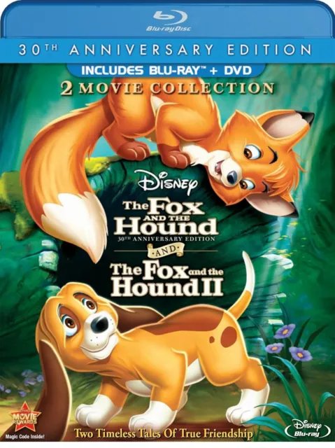 The Fox And The Hound 2-Movie Collection Blu ray and DVD Has Slip Cover