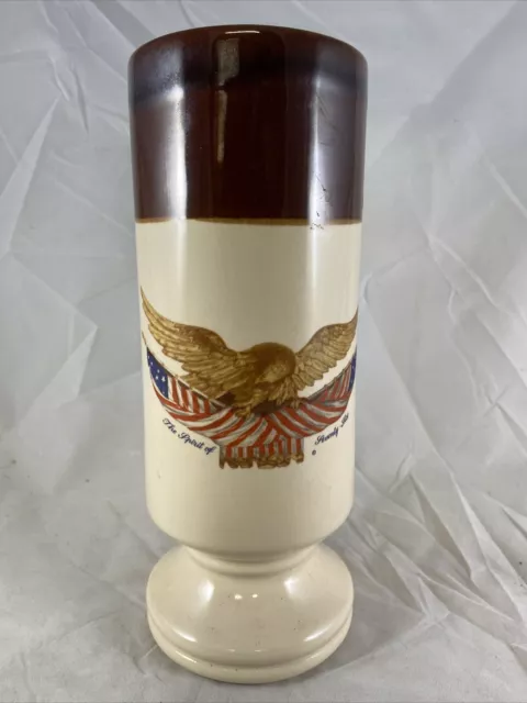 McCoy National Gallery of Art | Carved Wooden Eagle | Floraline Vase 9 1/4”