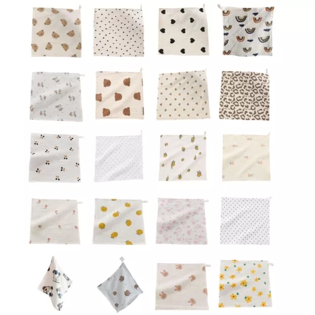 Muslin Towel Cloth for Babies Skin Friendly Multi-use Handkerchief Teething Bib