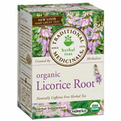 ORGANIC LICORICE ROOT Tea 16 Bags By Traditional Medicinals 34.99