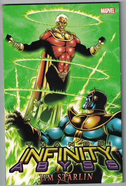 THANOS INFINITY ABYSS TP TPB $24.99srp Jim Starlin Captain Marvel Warlock NEW NM