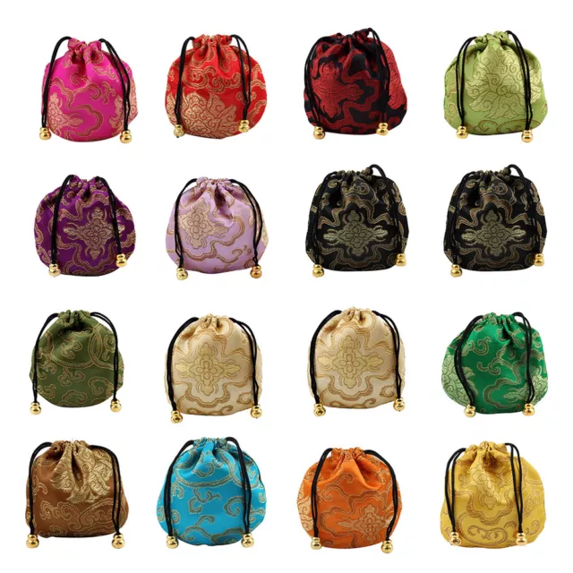 16 Pcs dry flower bags Sachet Pouches Brocade Bag silk coin bag