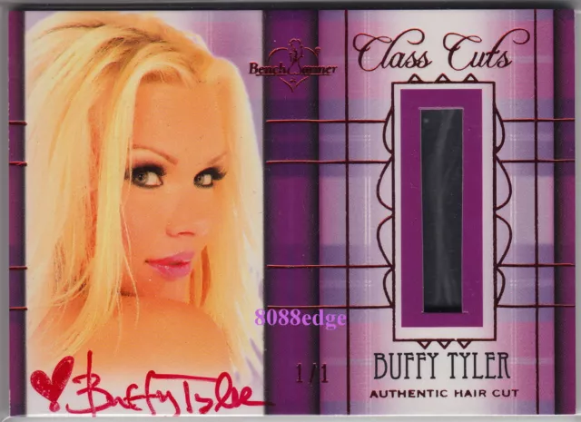2012 Benchwarmer Class Cuts Auto: Buffy Tyler #1/1 Of One Red Autograph Hair Cut