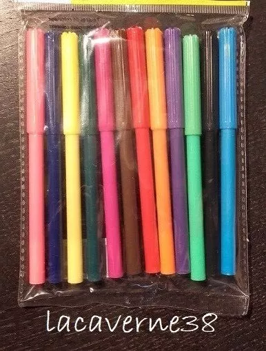 1/3 Sachet de 12 feutres coloriage enfant dessin école