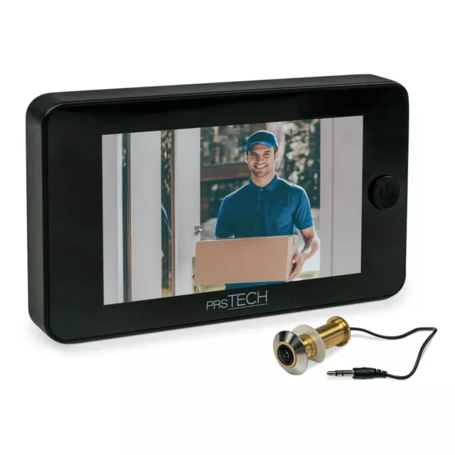 prsTECH® DoorCAM DC2 PLUS Wide Screen, Digitaler-Türspion 4,3 Zoll LCD Display