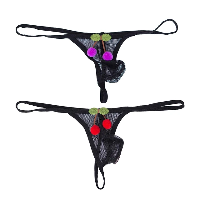 Perizoma da uomo con cinturino in rete elasticizzata con cinturino