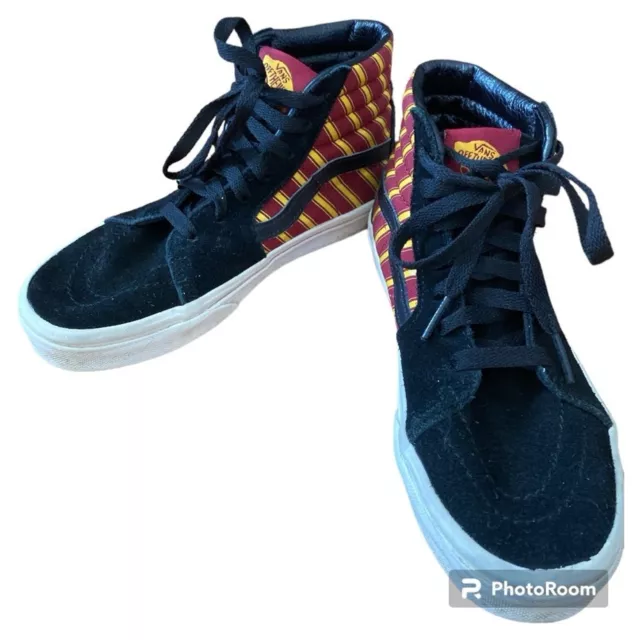 Vans Limited Edition Harry Potter Gryffindor Sk8-Hi Sneakers Size US Kids 3