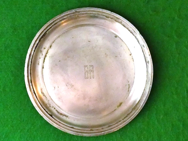 Vintage C.b. & Q Rr Burlington Route Reed & Barton Silver Plate Tray 7"