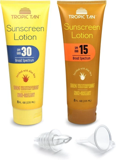 HIDDEN SUNSCREEN ALCOHOL Flask, 2 Count Sun Screen Flasks $79.95 ...