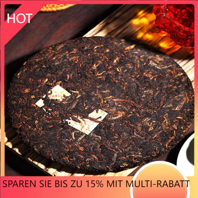 357g Pu'er Tea Cake China Yunnan Qizi Wild Mountain Tea Premium Black Puerh Cha