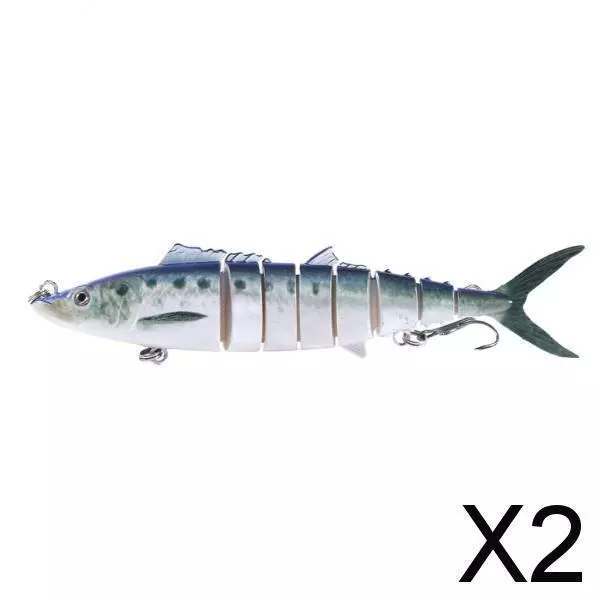 Leurre de pêche articulé - Gardon / Vairon 6 segments 10 cm 18 g -  Carnassiers
