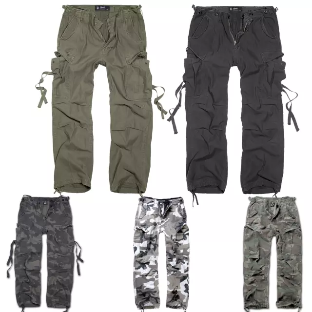 Brandit M65 Vintage Trousers Herren Outdoor Cargo Hose Army Pants US Loose Fit