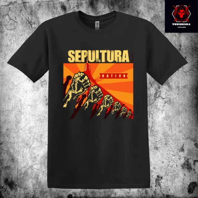 Sepultura Nation Heavy Metal Rock Band Tee Unisex Heavy Cotton T-SHIRT S-3XL 🤘