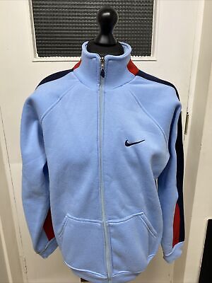Men's Nike Light Blue Zipped Sweatshirt Jacket Jumper Size Medium