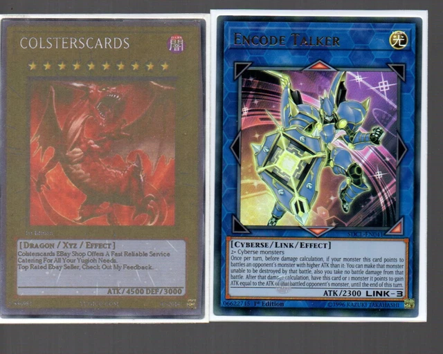 Yugioh Card - Ultra Rare Holo - Encode Talker SDCL-EN041 1st Edition New