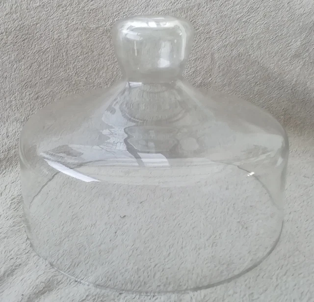 Grande Cloche à Fromage Ancienne – Verre Soufflé Globe – Début 20e (1900-1919)
