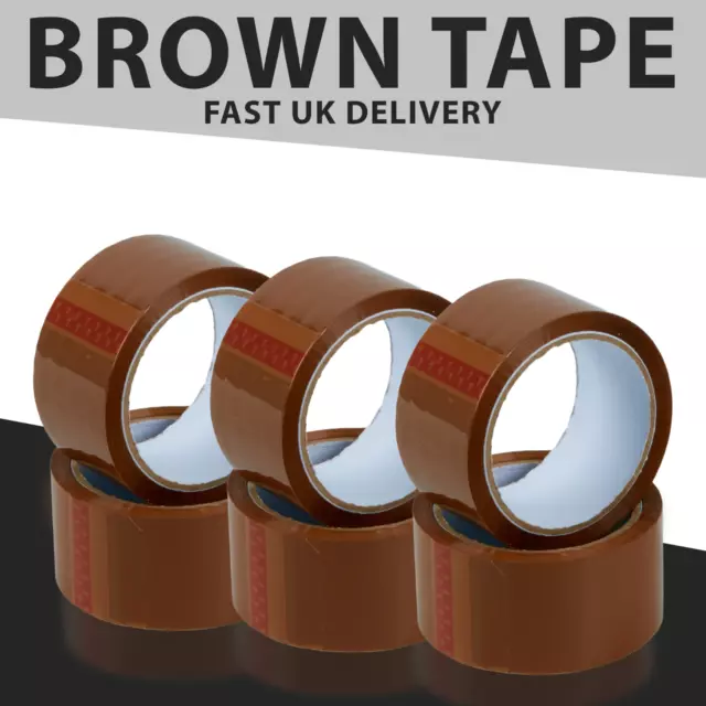 LONG LENGTH TAPE STRONG CLEAR / BROWN / FRAGILE 48mm x 66M PACKING PARCEL TAPE