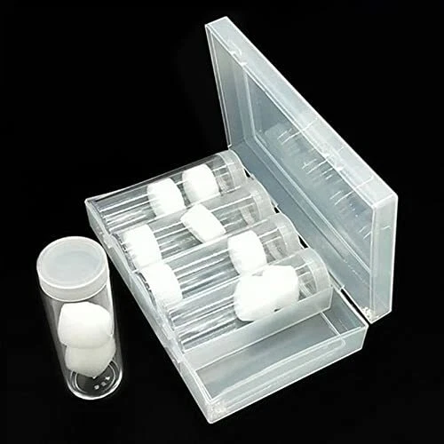 Plastic Clear Coin Tube, 5 Pack Coin Storage Tubes with 1 Storage Box Coin Pr...