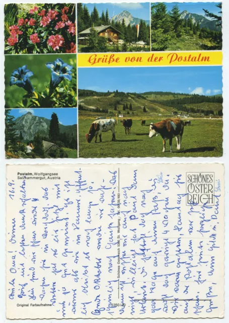 43498 - Saluti dalla Postalma, Wolfgangsee, Salzkammergut - vecchia cartolina