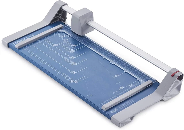 Dahle 507 Papierschneider (8 Blatt Schneidleistung, Bis DIN A4) Blau