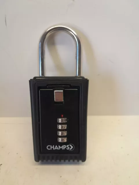 Champs 4 Dial Metal Lock Box Key Safe Vault Door Hanger for Realtor Real Estate