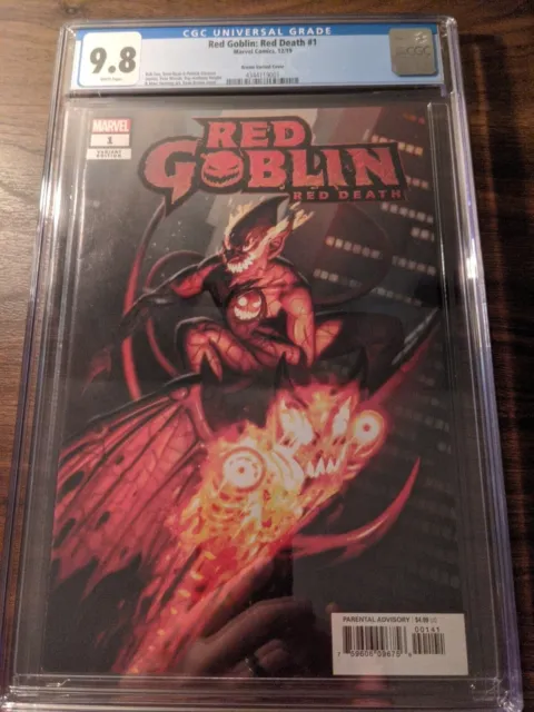 2019 Marvel Comics Red Goblin: Red Death 1 CGC 9.8 WP 1:50 Brown Variant